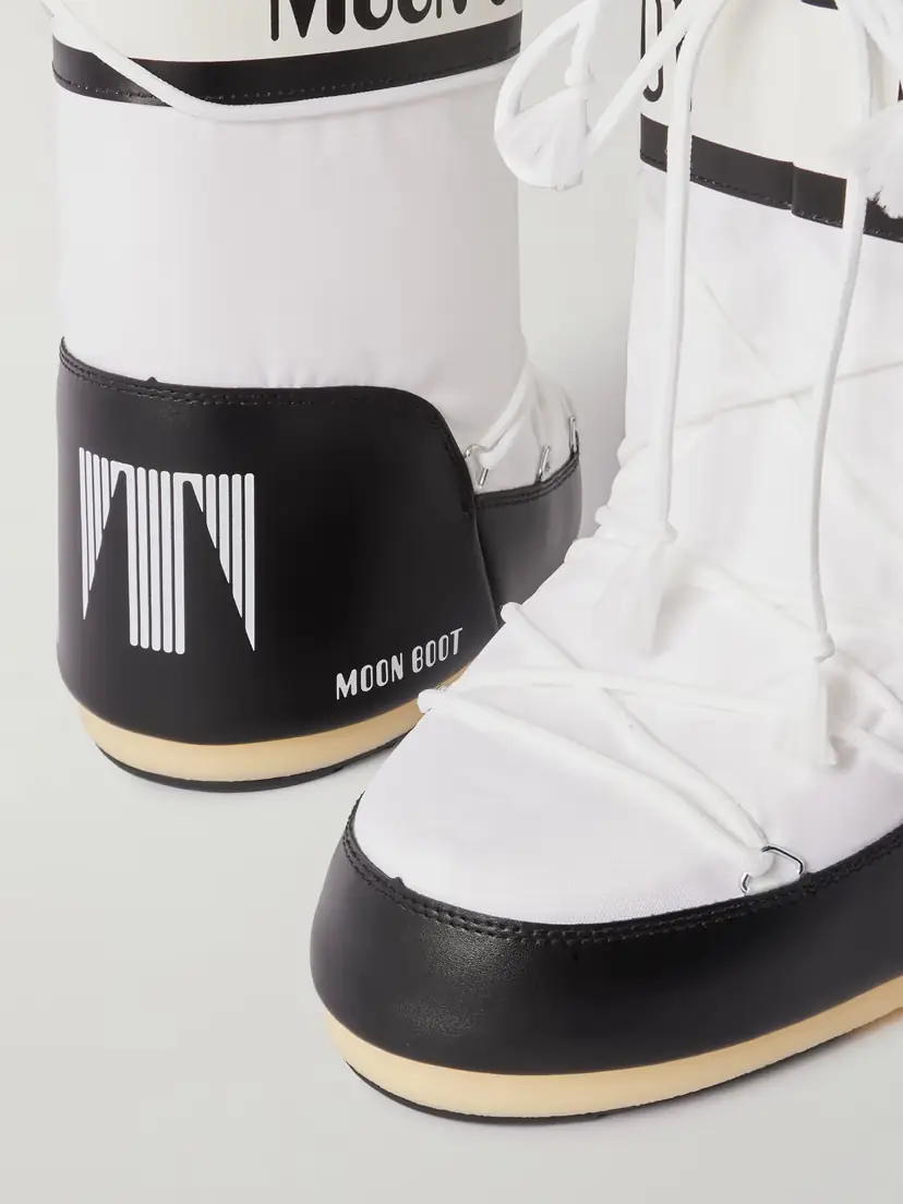 Moon Boot Icon Shell And Leather-like Snow Boots | Thumbnail 4 Moon Boot Icon Shell And Leather-like Snow Boots | Thumbnail 4