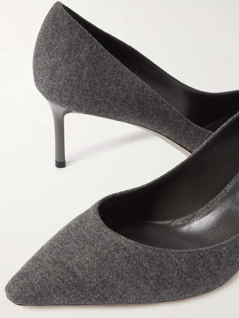 Jimmy Choo Romy 60 Felt Point-toe Pumps - IT36 | Thumbnail 4