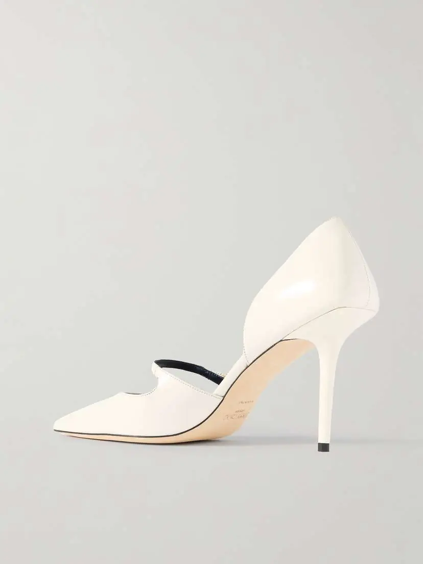 Jimmy Choo Carolyn 90 Embellished Leather Point-toe Pumps | Thumbnail 3 Jimmy Choo Carolyn 90 Embellished Leather Point-toe Pumps | Thumbnail 3