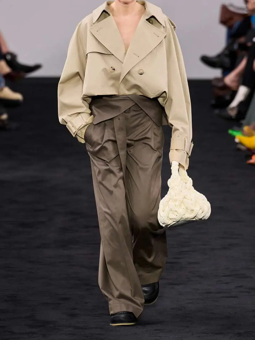 JW Anderson Oversized Cropped Cotton-gabardine Trench Coat - UK 14 | Thumbnail 5 JW Anderson Oversized Cropped Cotton-gabardine Trench Coat - UK 14 | Thumbnail 5
