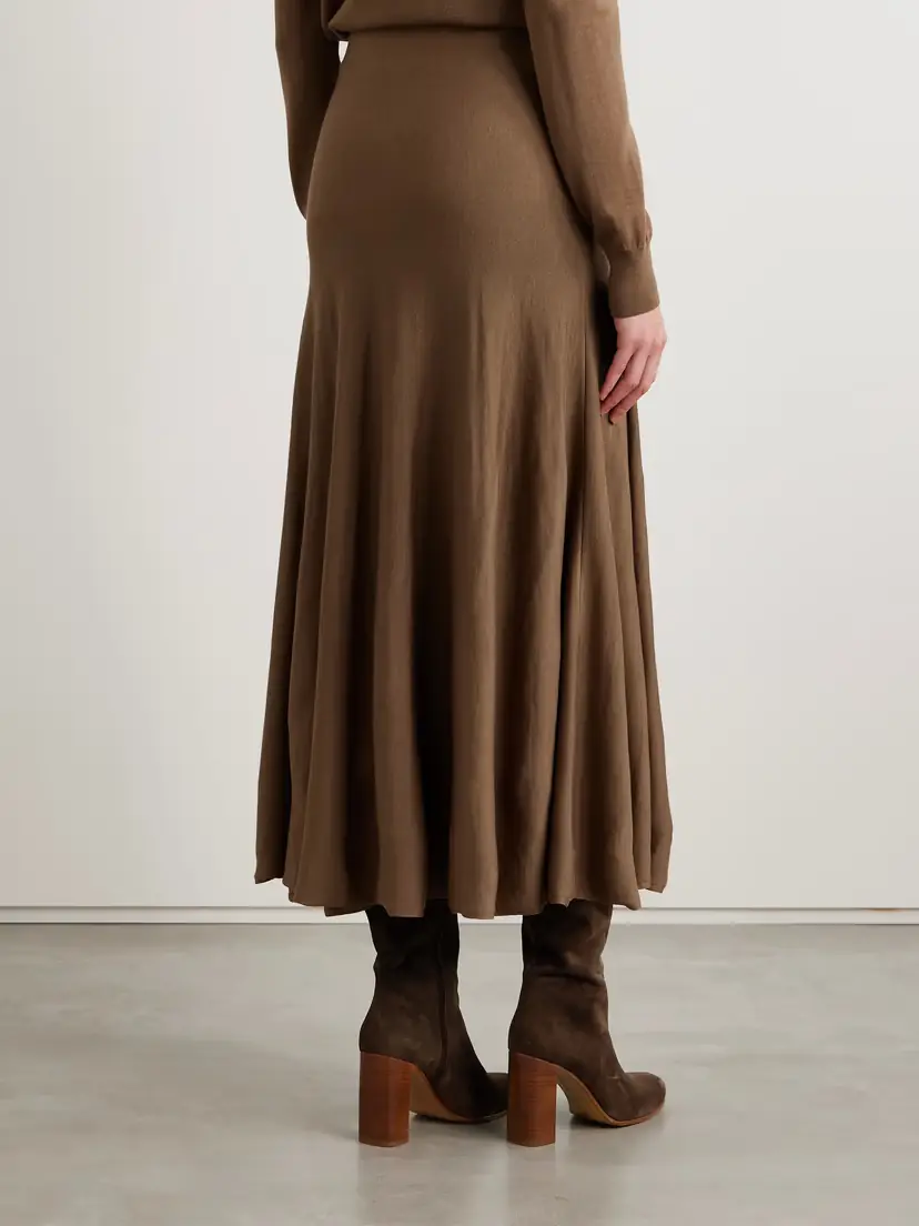 Khaite Mayu Wool-blend Midi Skirt | Thumbnail 4