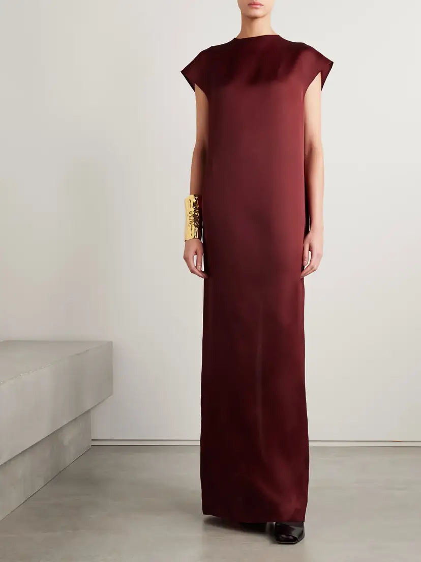 Khaite Lohan Silk-gazar Maxi Dress | Thumbnail 2