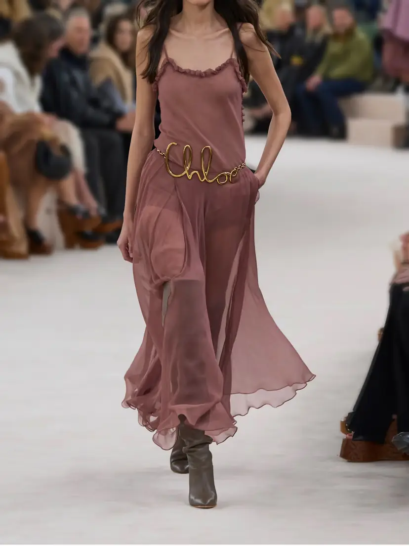 Chloé Ruffled Silk-crepon Camisole | Thumbnail 5