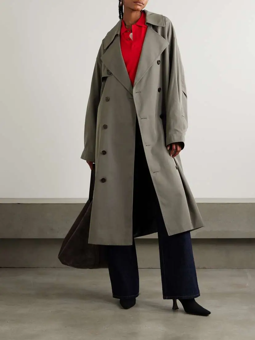 The Frankie Shop Mavis Twill Trench Coat | Thumbnail 2