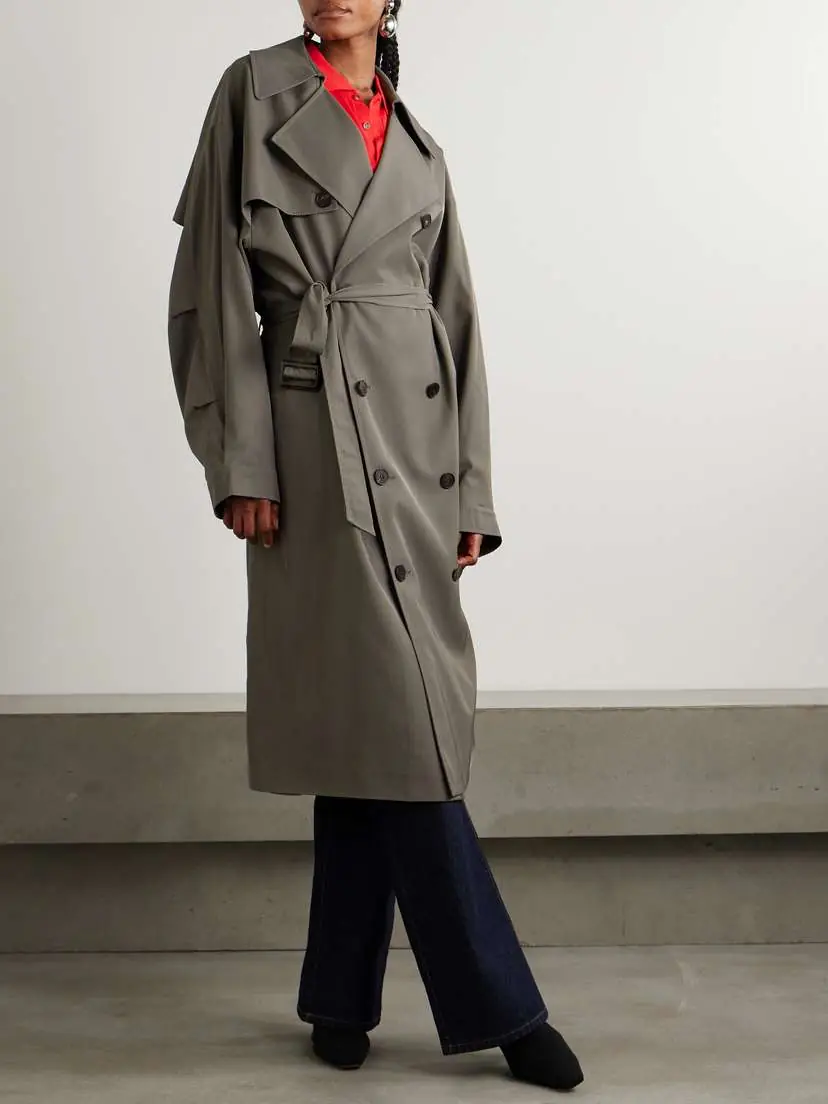 The Frankie Shop Mavis Twill Trench Coat | Thumbnail 3