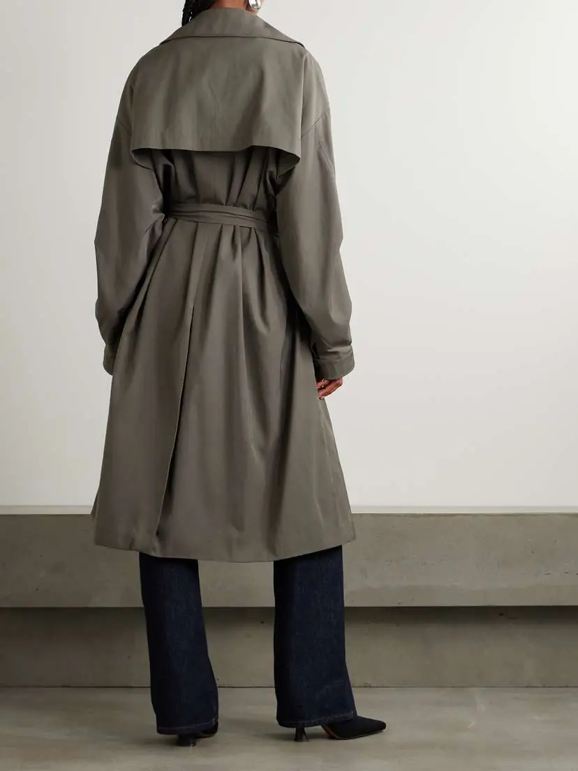 The Frankie Shop Mavis Twill Trench Coat | Thumbnail 4