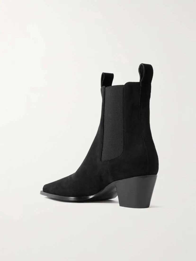 TOTEME The City Suede Chelsea Boots | Thumbnail 3 TOTEME The City Suede Chelsea Boots | Thumbnail 3