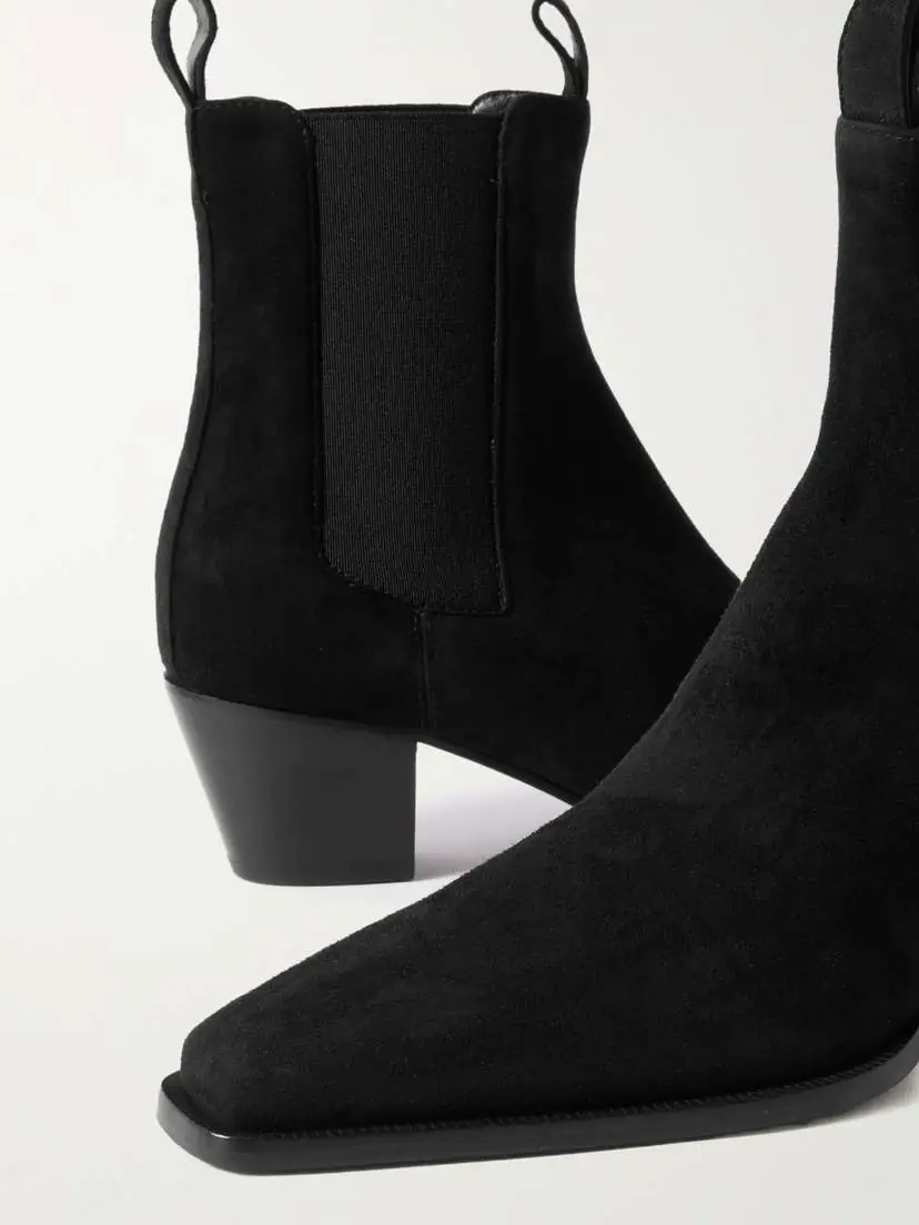 TOTEME The City Suede Chelsea Boots | Thumbnail 4 TOTEME The City Suede Chelsea Boots | Thumbnail 4