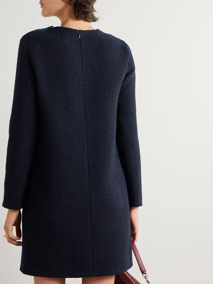 Gucci Wool-blend Bouclé-tweed Mini Dress | Thumbnail 3