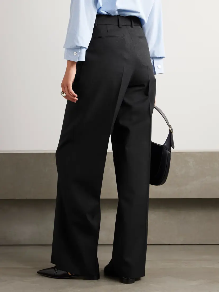 Gucci Pleated Wide-leg Wool Trousers | Thumbnail 3