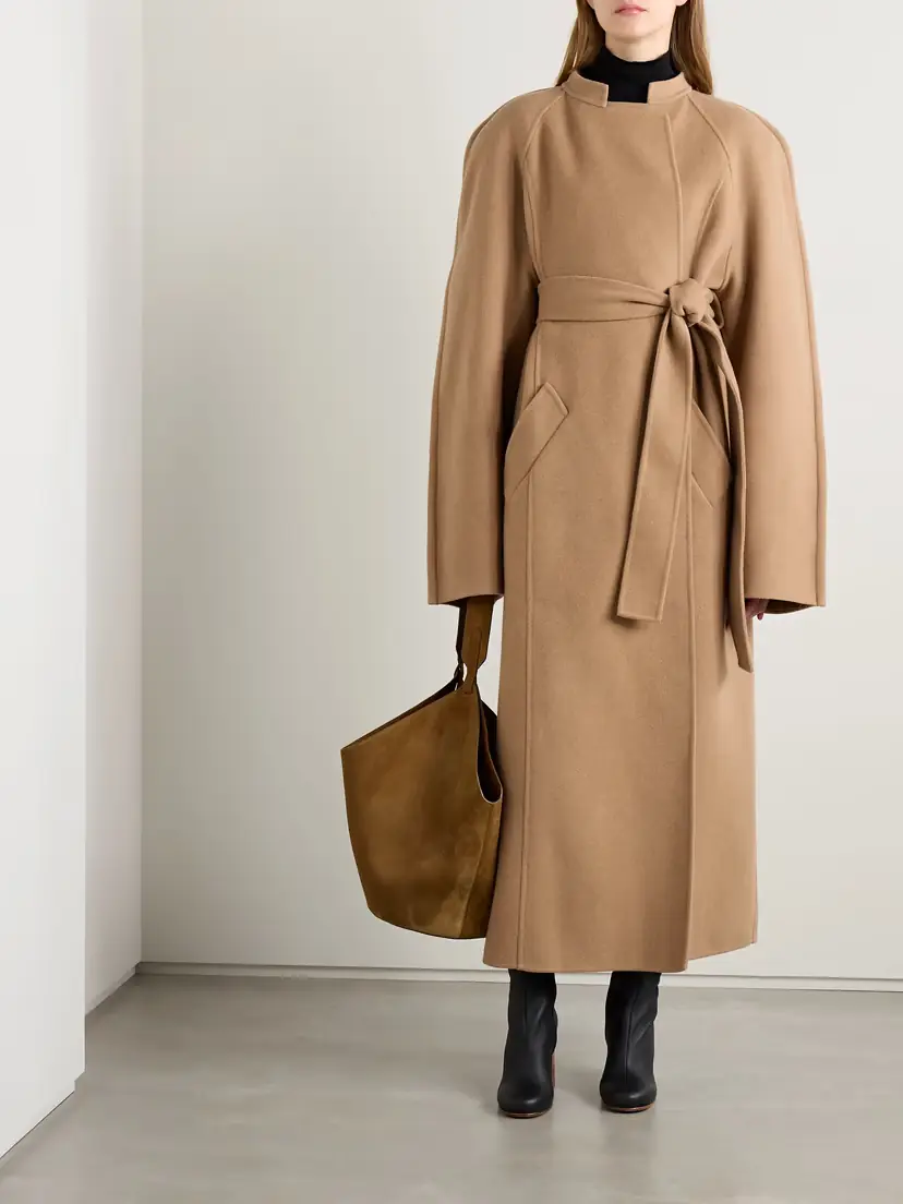 Khaite Rothen Oversized Belted Wool Coat | Thumbnail 2