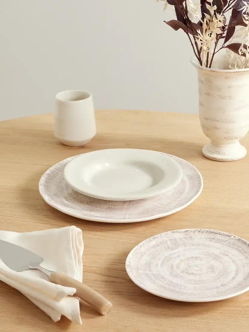 Brunello Cucinelli Set Of Two Glazed Ceramic Plates | Thumbnail 2 Brunello Cucinelli Set Of Two Glazed Ceramic Plates | Thumbnail 2
