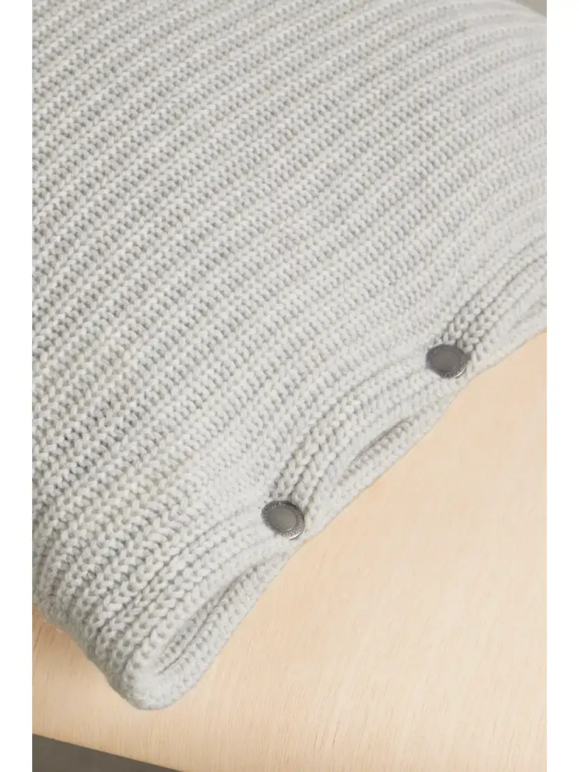 Brunello Cucinelli Ribbed Cashmere Down Cushion | Thumbnail 3
