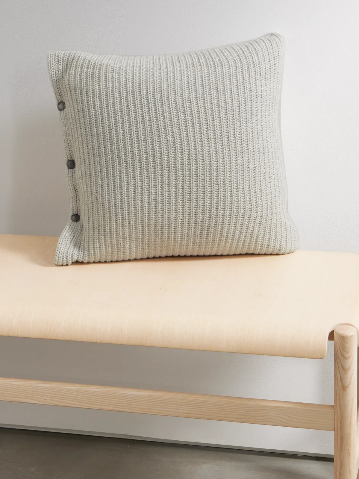 Brunello Cucinelli Ribbed Cashmere Down Cushion