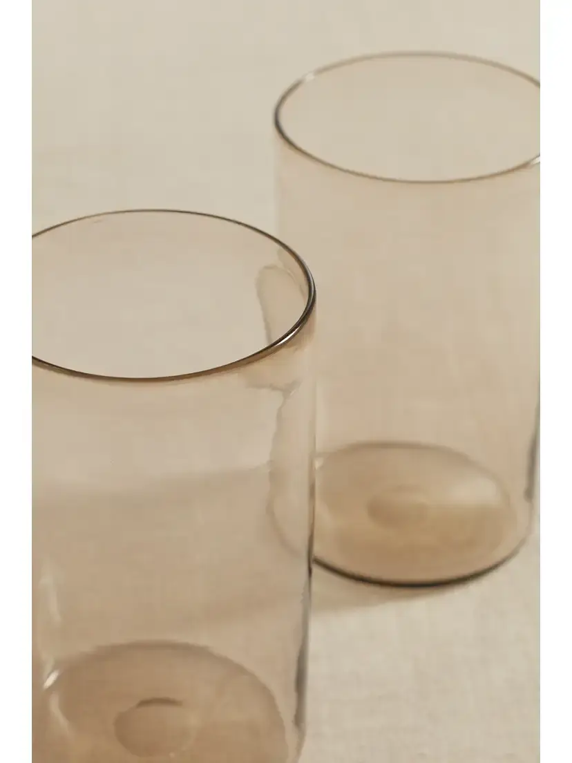 Brunello Cucinelli Set Of Four Water Glasses With Krion Holder - Neutrals | Thumbnail 4