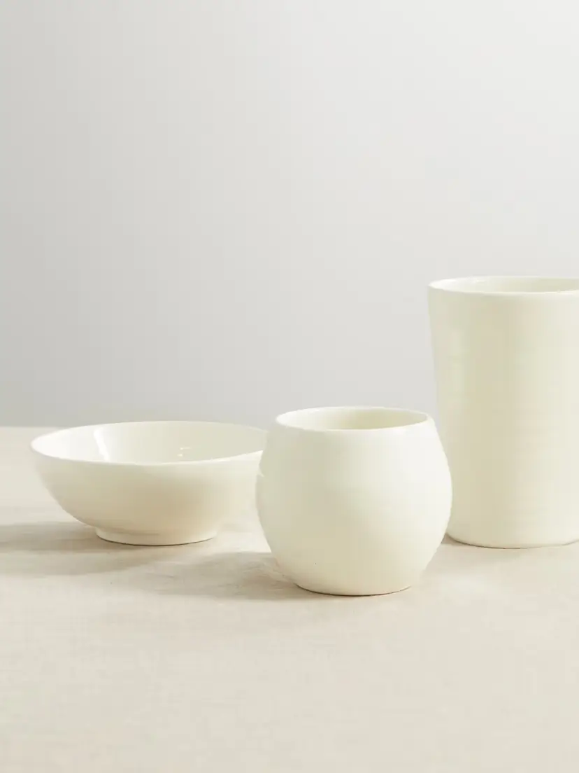 Brunello Cucinelli Set Of Three Ceramic Bowls | Thumbnail 3
