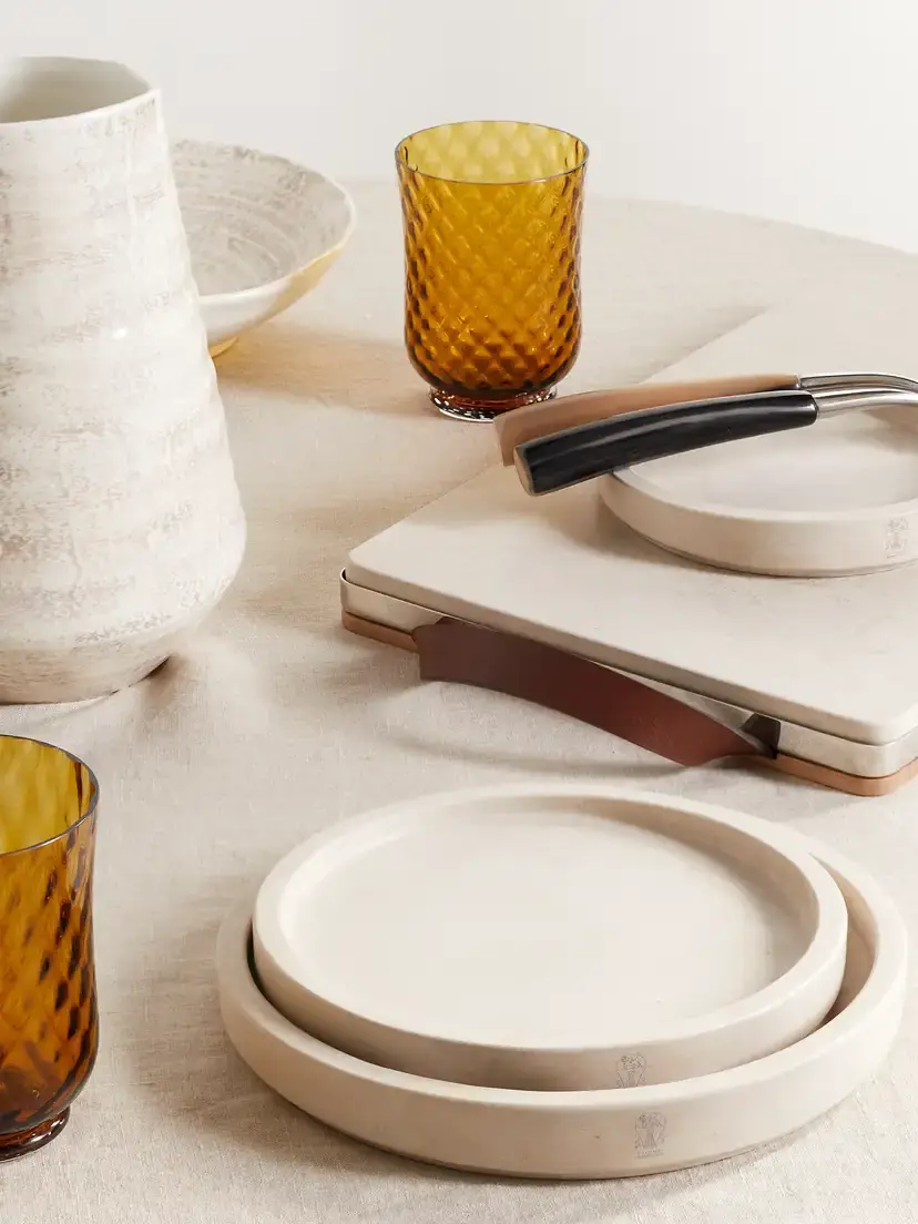 Brunello Cucinelli Set Of Three Stone Plates | Thumbnail 2