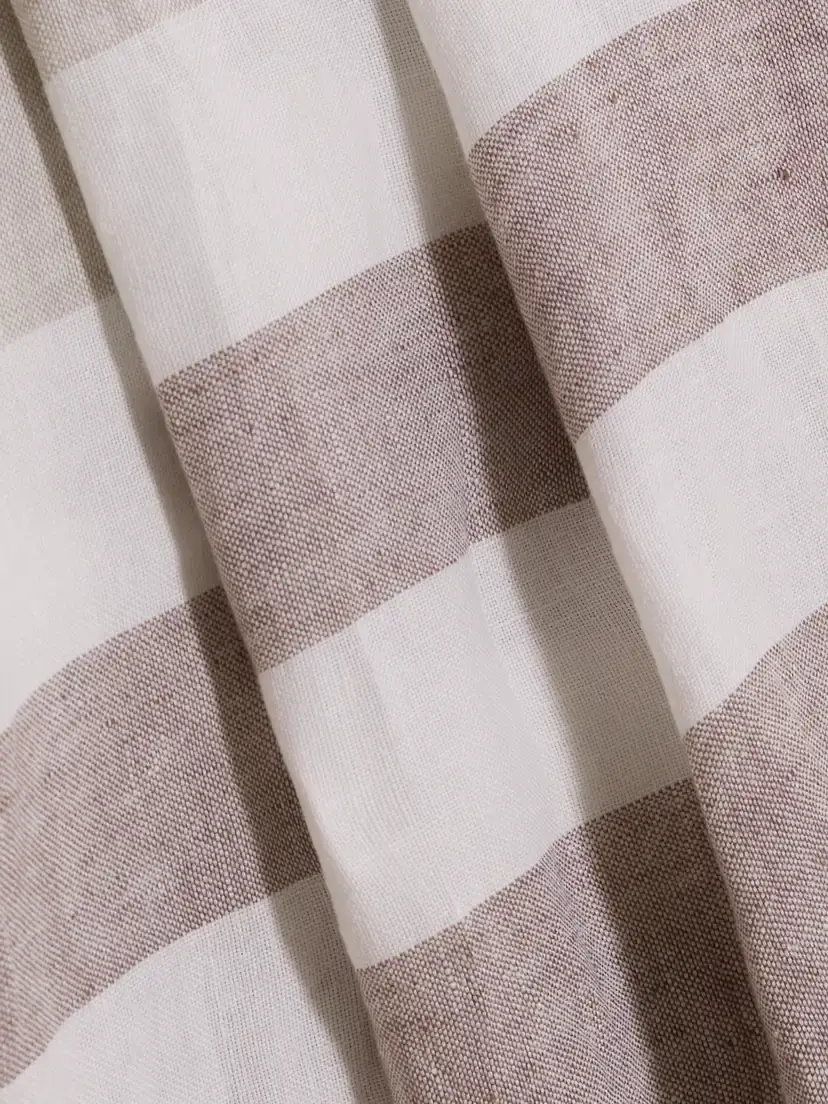Brunello Cucinelli Fringed Striped Linen-blend Blanket | Thumbnail 3 Brunello Cucinelli Fringed Striped Linen-blend Blanket | Thumbnail 3