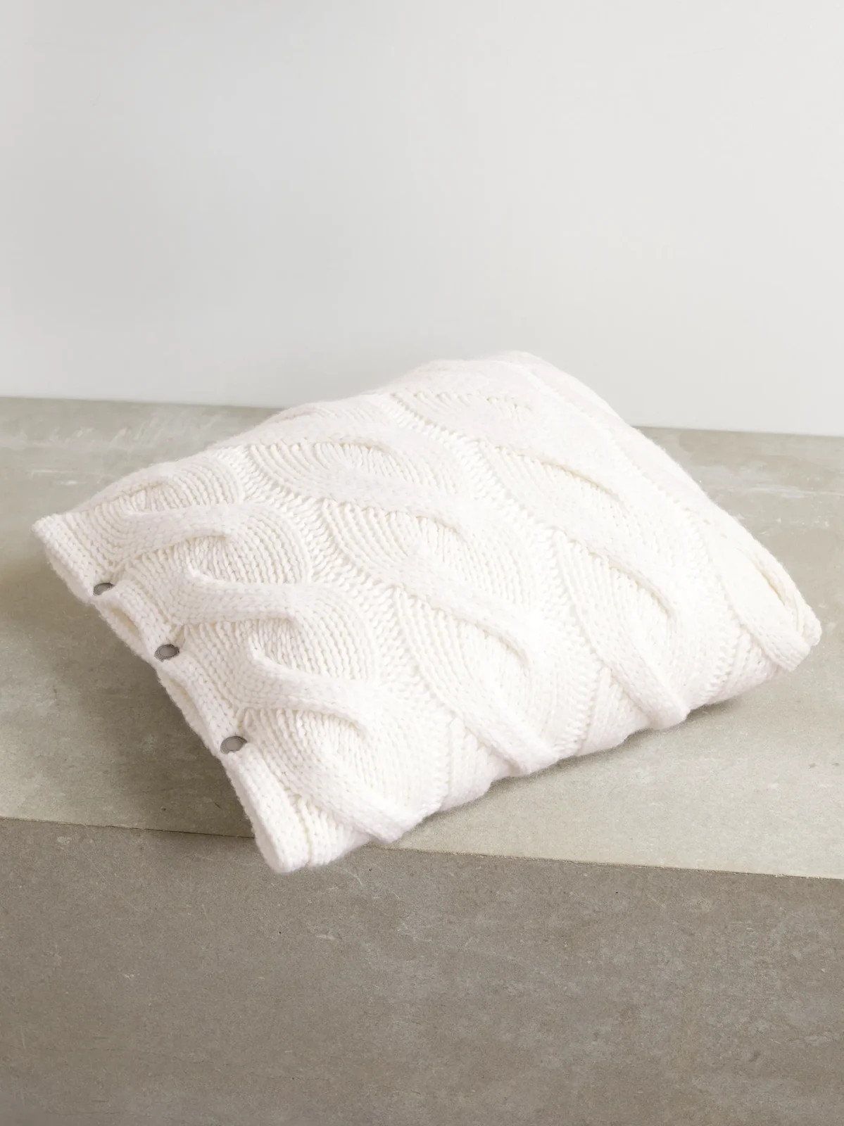 Brunello Cucinelli Cable-knit Cashmere Cushion