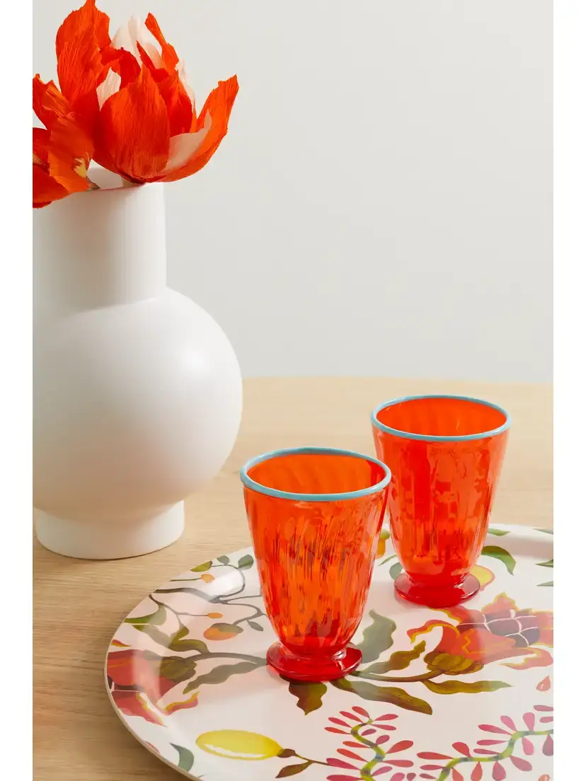 La DoubleJ Rainbow Set Of Two Murano Glasses | Thumbnail 2 La DoubleJ Rainbow Set Of Two Murano Glasses | Thumbnail 2