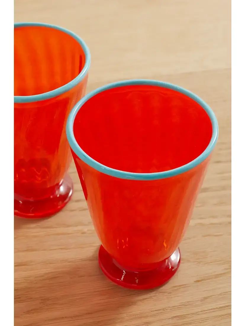 La DoubleJ Rainbow Set Of Two Murano Glasses | Thumbnail 3 La DoubleJ Rainbow Set Of Two Murano Glasses | Thumbnail 3