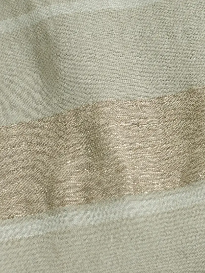 Brunello Cucinelli Fringed Striped Metallic Linen-blend Blanket | Thumbnail 3 Brunello Cucinelli Fringed Striped Metallic Linen-blend Blanket | Thumbnail 3