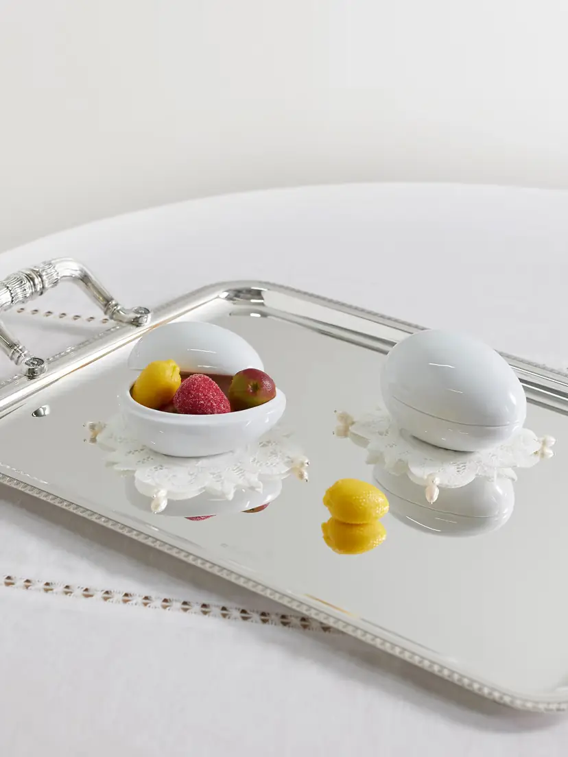 Gohar World Egg Set Of Two Porcelain Trinket Dishes | Thumbnail 2 Gohar World Egg Set Of Two Porcelain Trinket Dishes | Thumbnail 2