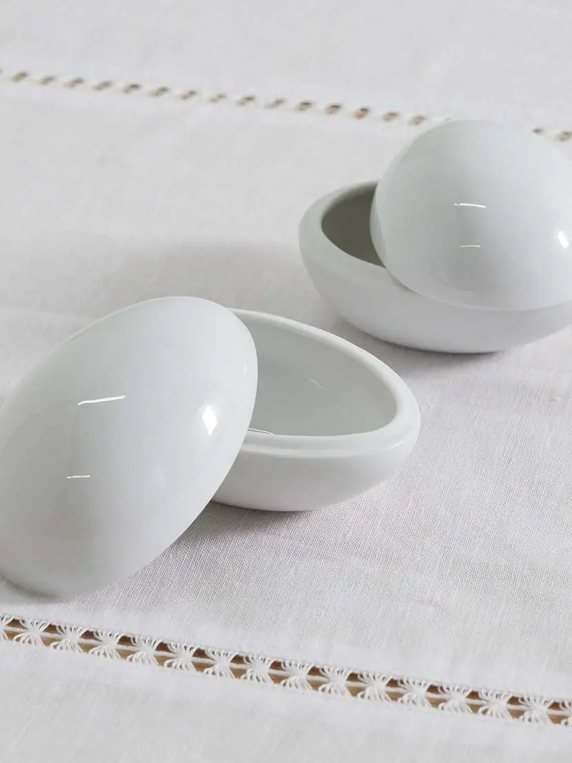 Gohar World Egg Set Of Two Porcelain Trinket Dishes | Thumbnail 3 Gohar World Egg Set Of Two Porcelain Trinket Dishes | Thumbnail 3