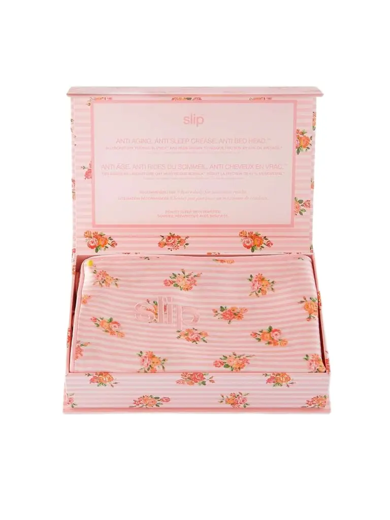 Slip Embroidered Printed silk™ Queen Pillowcase | Image 1 Slip Embroidered Printed silk™ Queen Pillowcase | Image 1