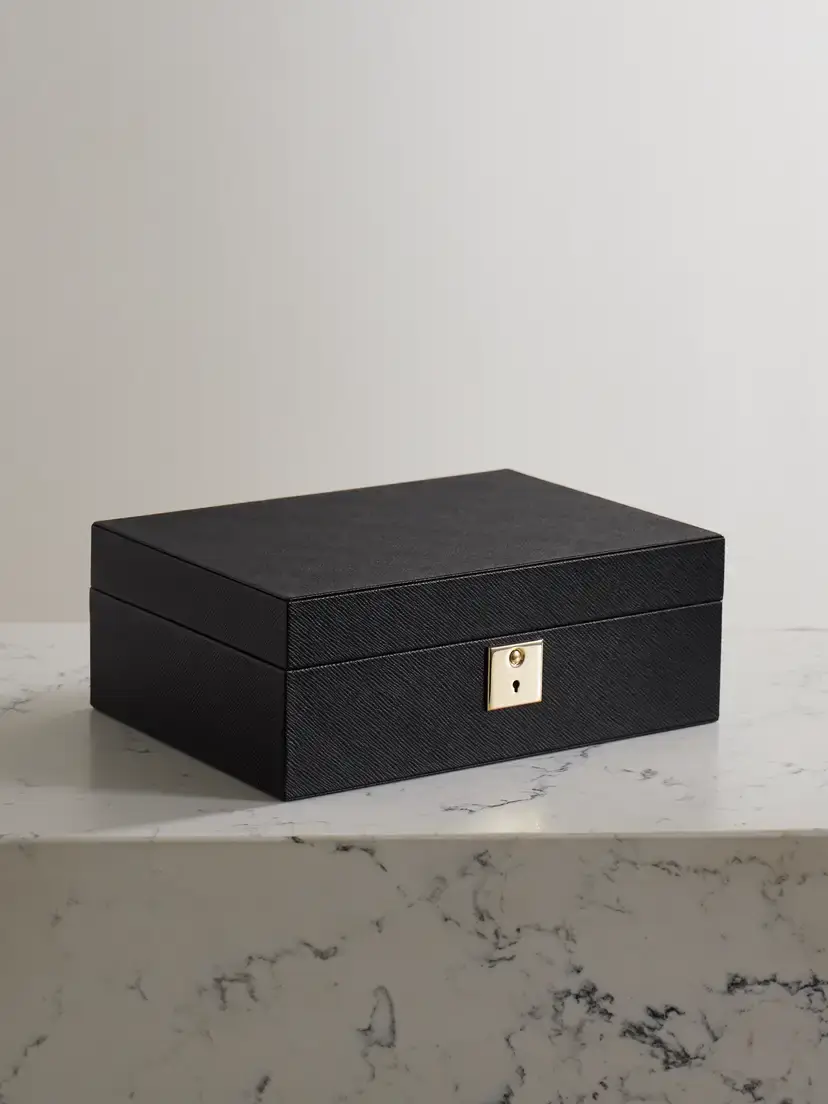 Smythson Panama Textured-leather Jewelry Box | Thumbnail 4 Smythson Panama Textured-leather Jewelry Box | Thumbnail 4