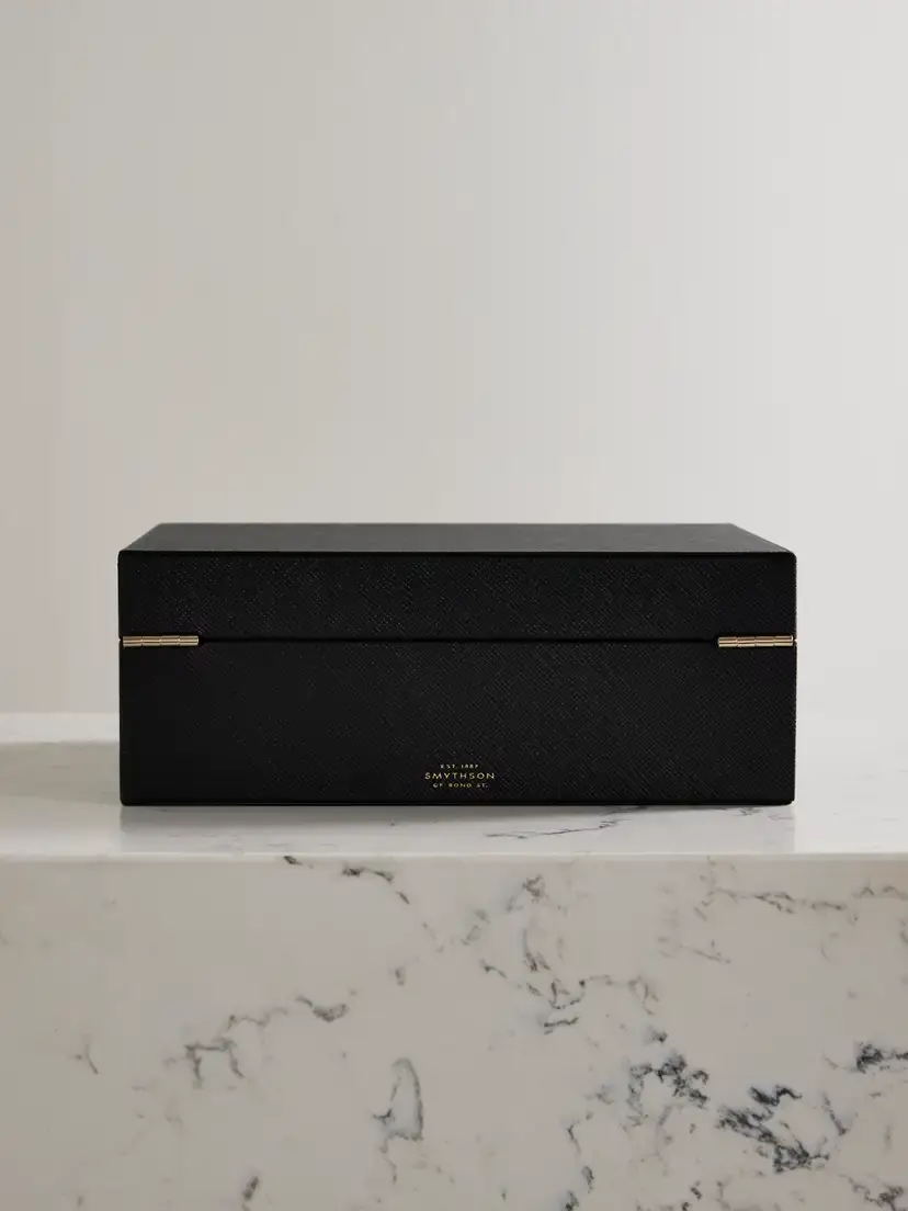Smythson Panama Textured-leather Jewelry Box | Thumbnail 5 Smythson Panama Textured-leather Jewelry Box | Thumbnail 5