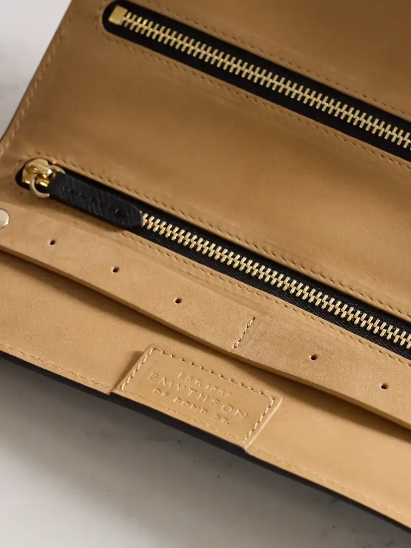 Smythson Panama Small Textured-leather Jewelry Roll | Thumbnail 3 Smythson Panama Small Textured-leather Jewelry Roll | Thumbnail 3