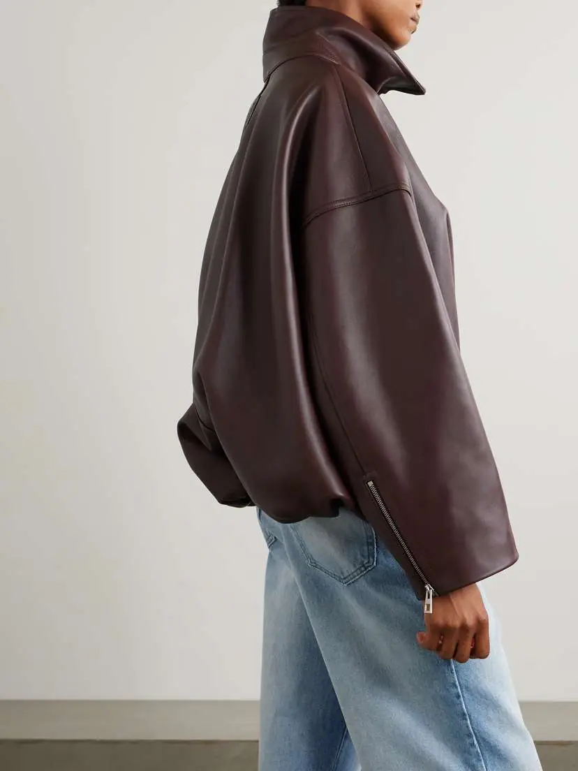 Loewe Oversized Leather Biker Jacket | Thumbnail 3