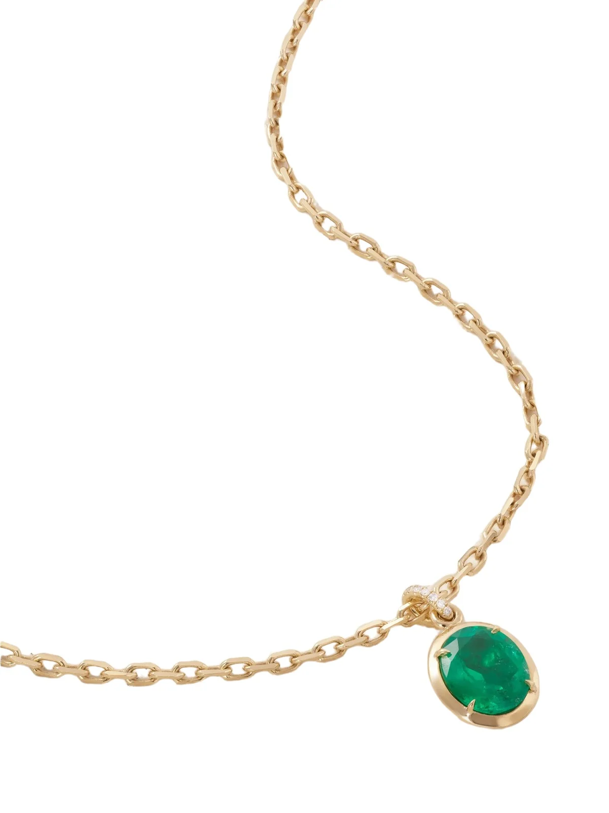 18-karat-gold, Emerald And Diamond Necklace 18-karat-gold, Emerald And Diamond Necklace