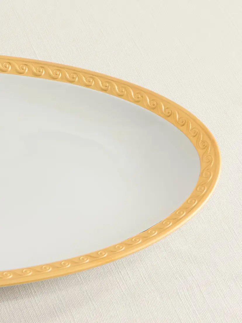 L'Objet Neptune Small Gold-plated Porcelain Platter | Thumbnail 3 L'Objet Neptune Small Gold-plated Porcelain Platter | Thumbnail 3