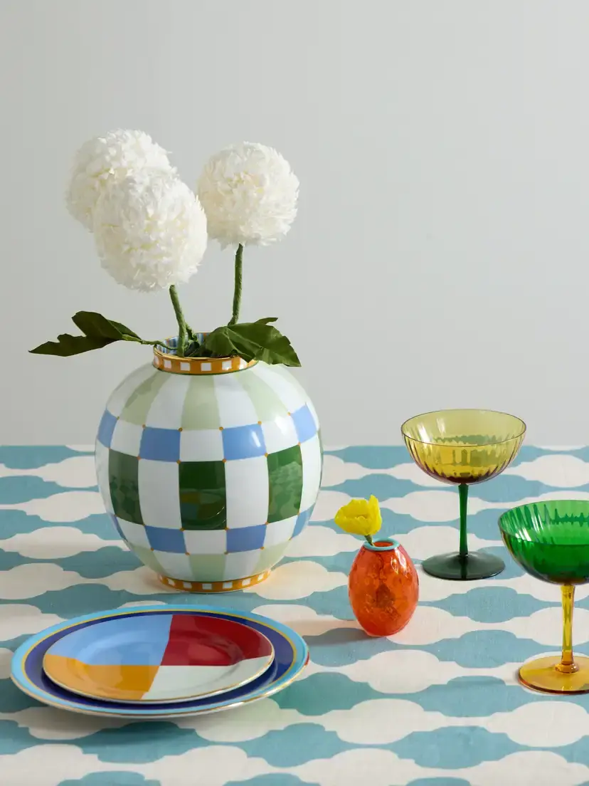 La DoubleJ Bubble Gold-plated Porcelain Vase | Thumbnail 2