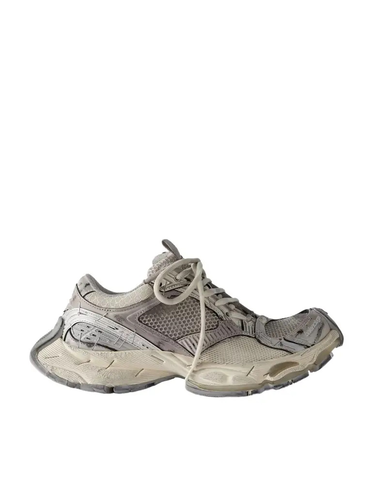 Balenciaga Stapler Distressed Mesh And Rubber Sneakers | Image 1 Balenciaga Stapler Distressed Mesh And Rubber Sneakers | Image 1