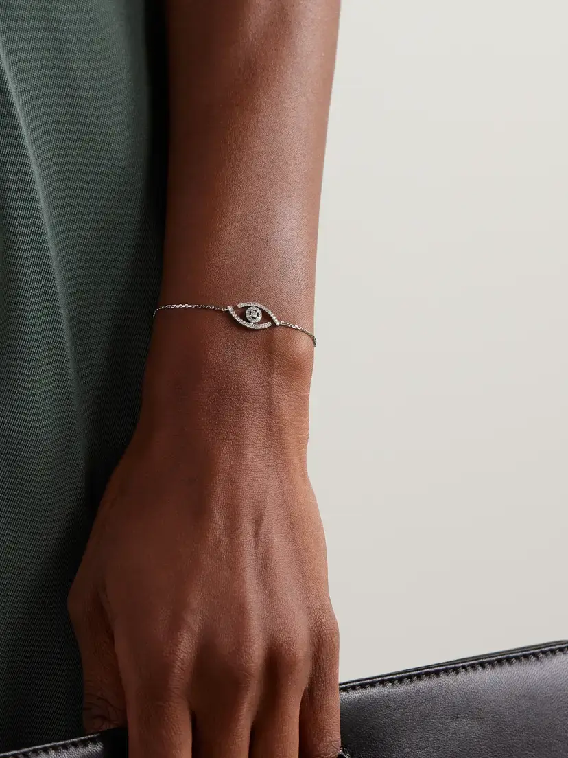 Messika Lucky Eye 18-karat White Gold Diamond Bracelet | Thumbnail 2 Messika Lucky Eye 18-karat White Gold Diamond Bracelet | Thumbnail 2
