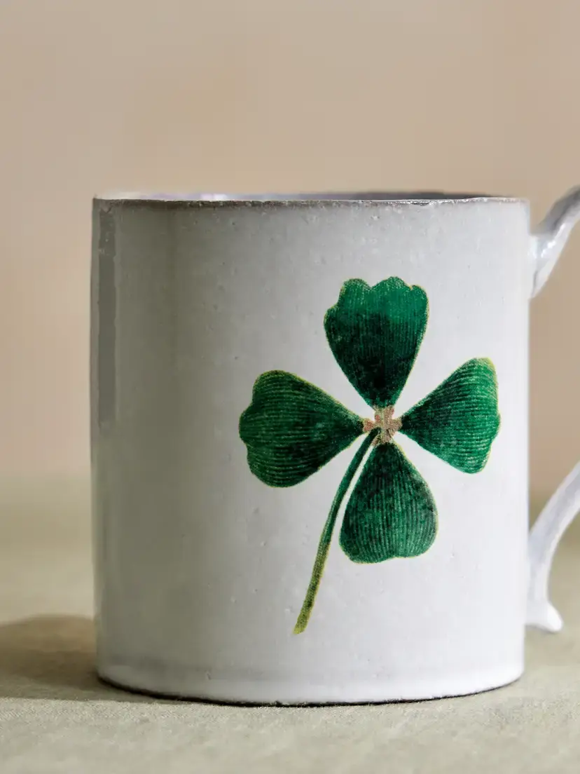 Astier De Villatte + John Derian Clover Glazed Ceramic Mug | Thumbnail 3 Astier De Villatte + John Derian Clover Glazed Ceramic Mug | Thumbnail 3