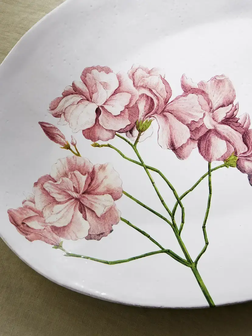 Astier De Villatte + John Derian Nerium Oleander Ceramic Platter | Thumbnail 3