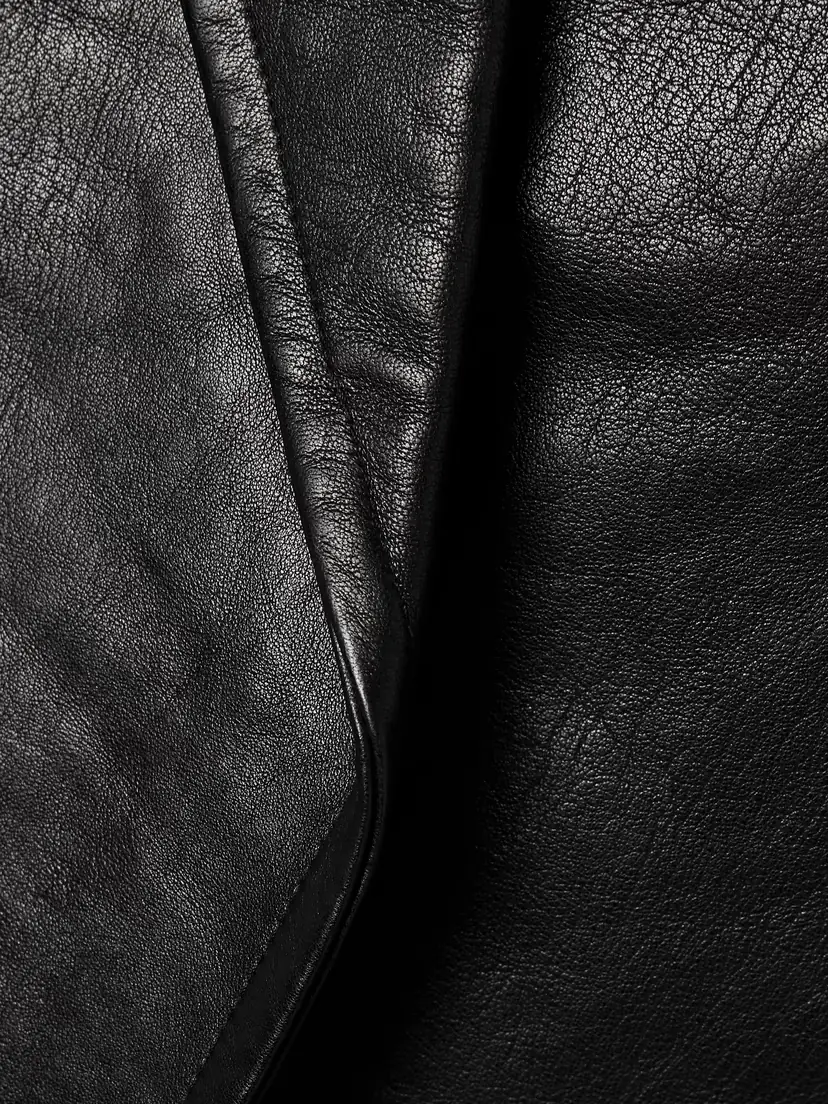 Khaite Dolores Belted Leather Jacket | Thumbnail 4 Khaite Dolores Belted Leather Jacket | Thumbnail 4