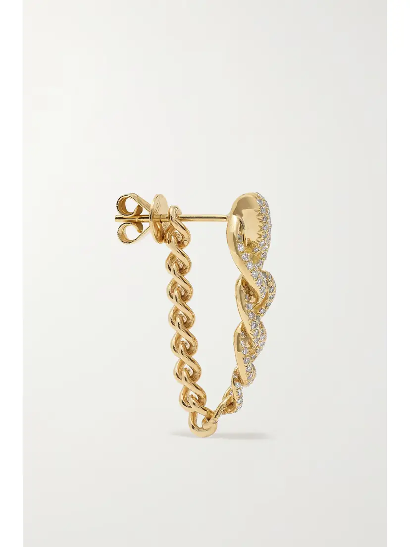 SHAY Convertible 18-karat Gold Diamond Earrings | Thumbnail 3