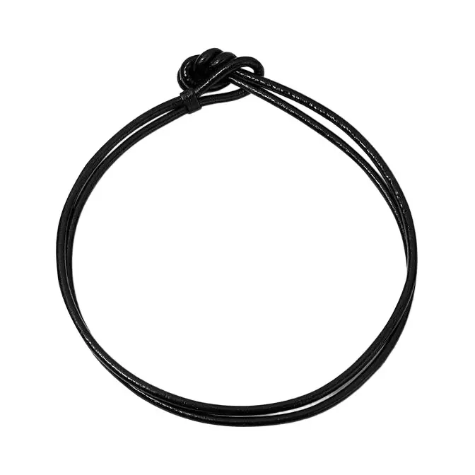 Stephanie Gottlieb Leather Cord Necklace
