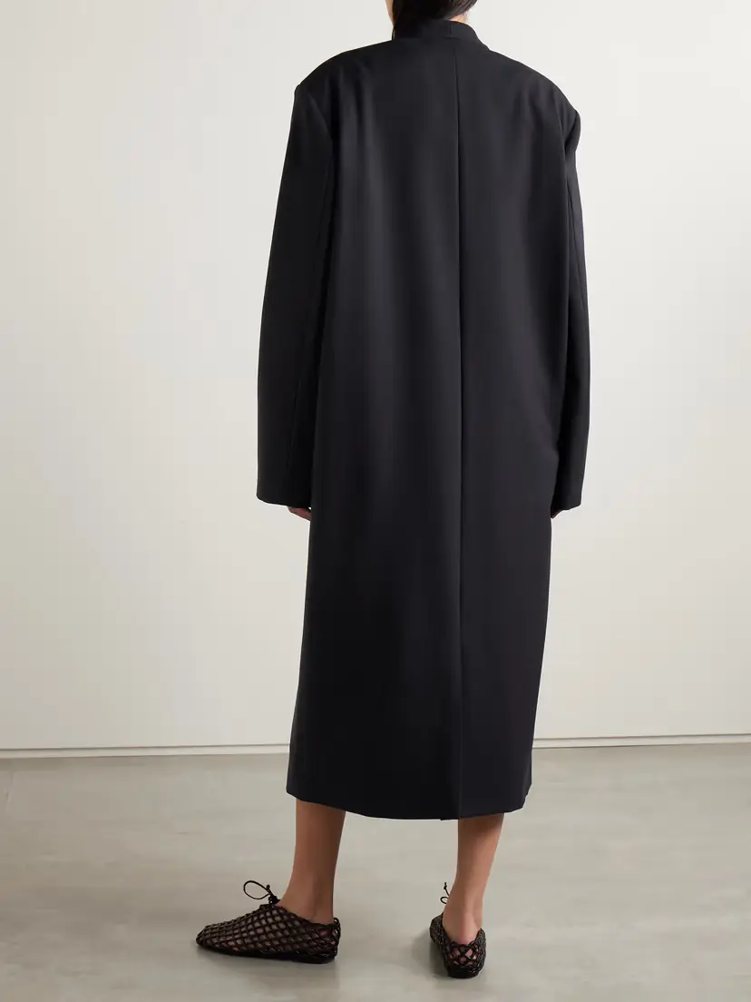 The Row Indra Oversized Double-breasted Wool-twill Coat | Thumbnail 4 The Row Indra Oversized Double-breasted Wool-twill Coat | Thumbnail 4