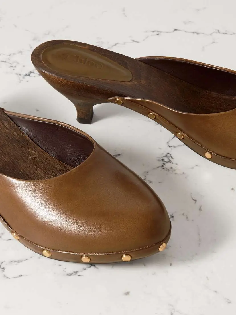 Chloé Judith Studded Leather Mules - IT36 | Thumbnail 4 Chloé Judith Studded Leather Mules - IT36 | Thumbnail 4