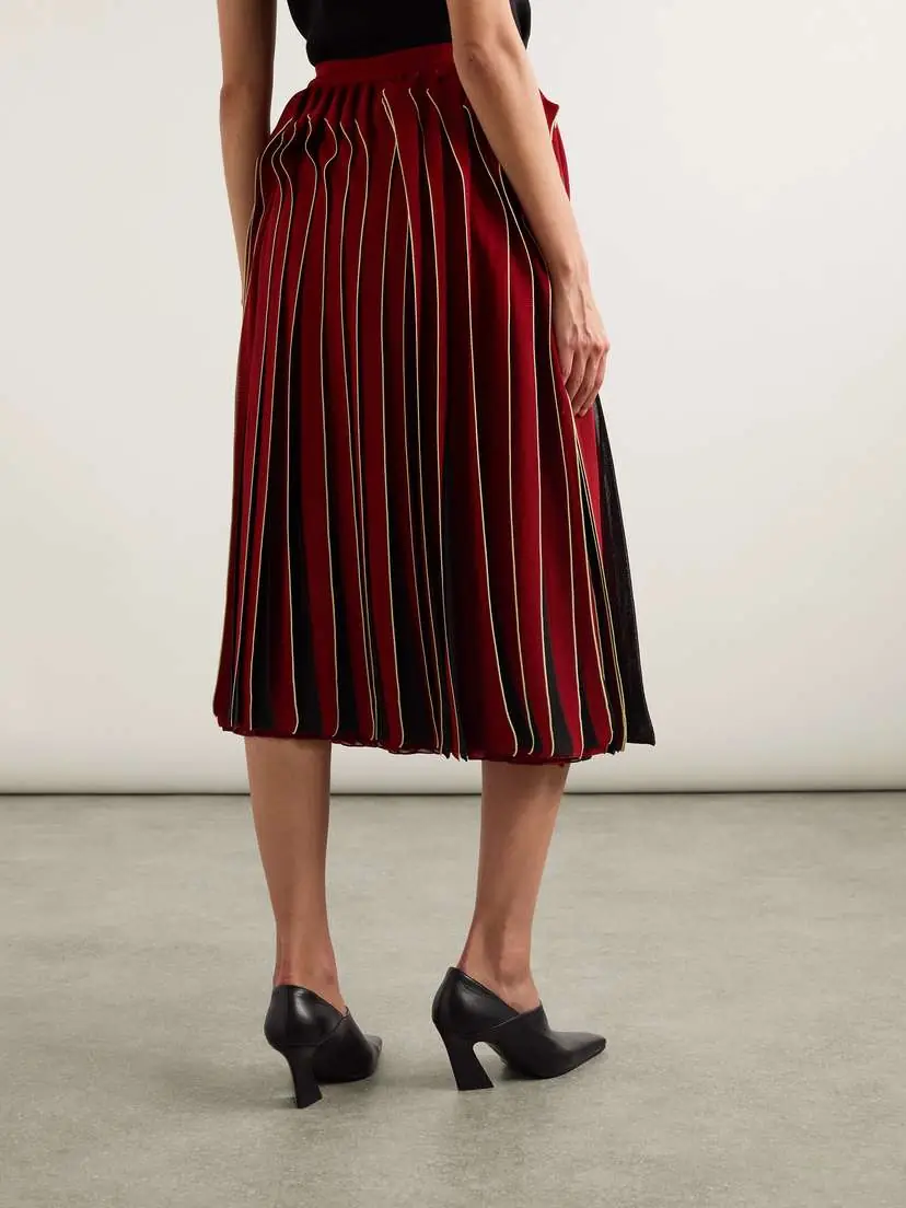Bottega Veneta Paneled Cotton Midi Skirt | Thumbnail 4