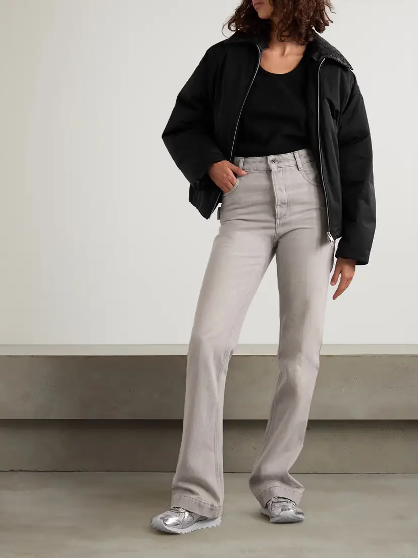 Bottega Veneta Intrecciato Leather-trimmed Shell Down Jacket | Thumbnail 2 Bottega Veneta Intrecciato Leather-trimmed Shell Down Jacket | Thumbnail 2