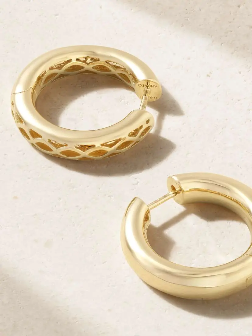 Anita Ko Cosmo 18-karat Gold Hoop Earrings | Thumbnail 3