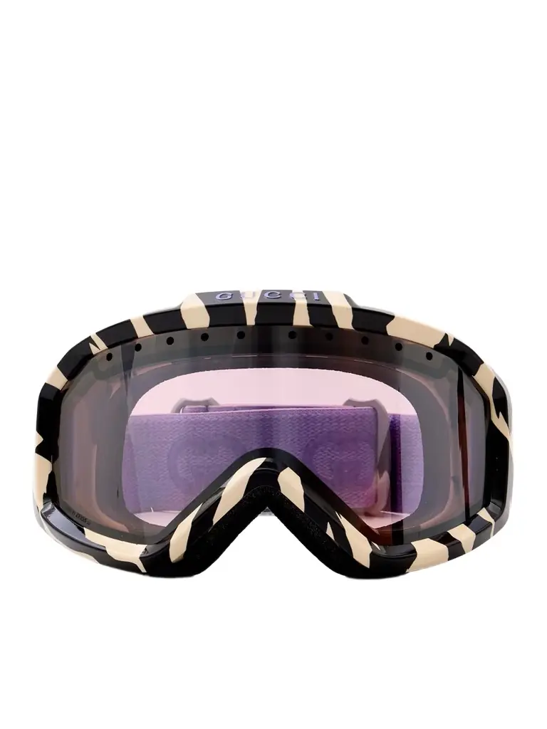 Gucci Eyewear Zebra-print Mirrored Ski Goggles | Thumbnail 1 Gucci Eyewear Zebra-print Mirrored Ski Goggles | Thumbnail 1