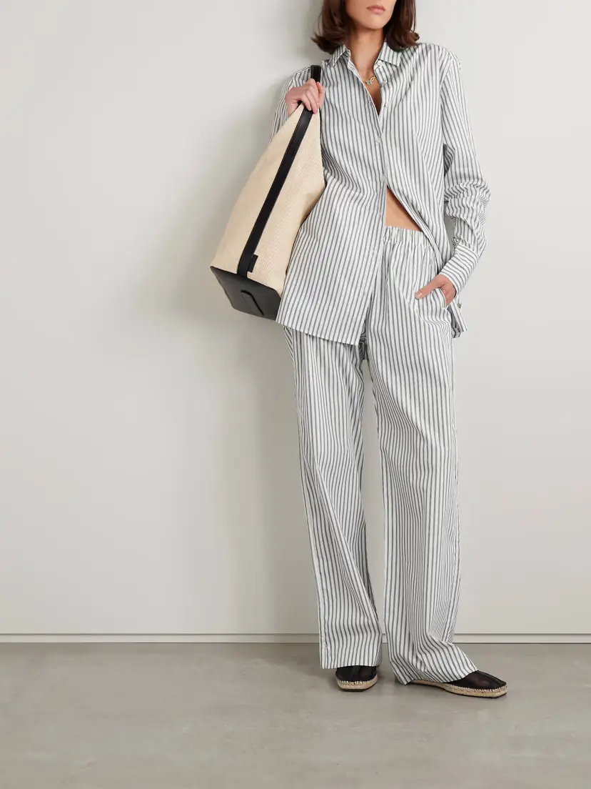 ÉTERNE Striped Cotton-poplin Shirt | Thumbnail 2